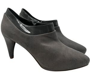 Zara Y2K Heeled Bootie Faux Leather Vintage 2000s Platform Ankle Boots Y2K As Is